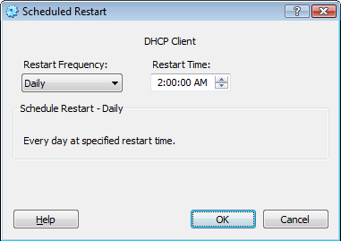 Service Hawk - Scheduled Restart Dialog